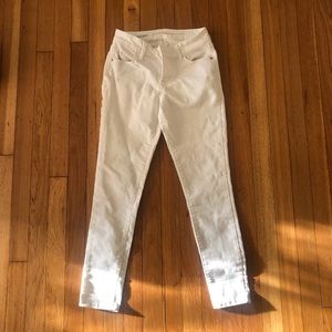 Mid-rise white skinny jeans — Old Navy